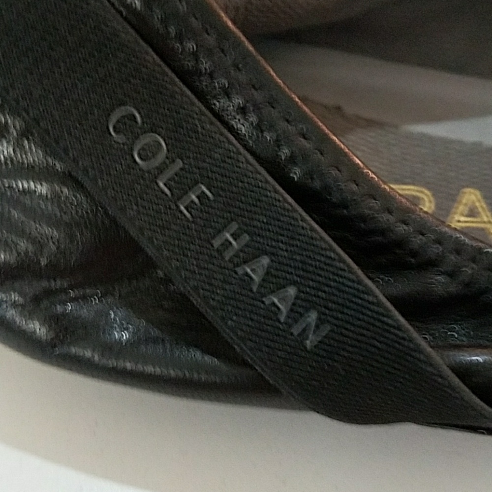 NWOT, Cole Haan zero grand, BLACK leather